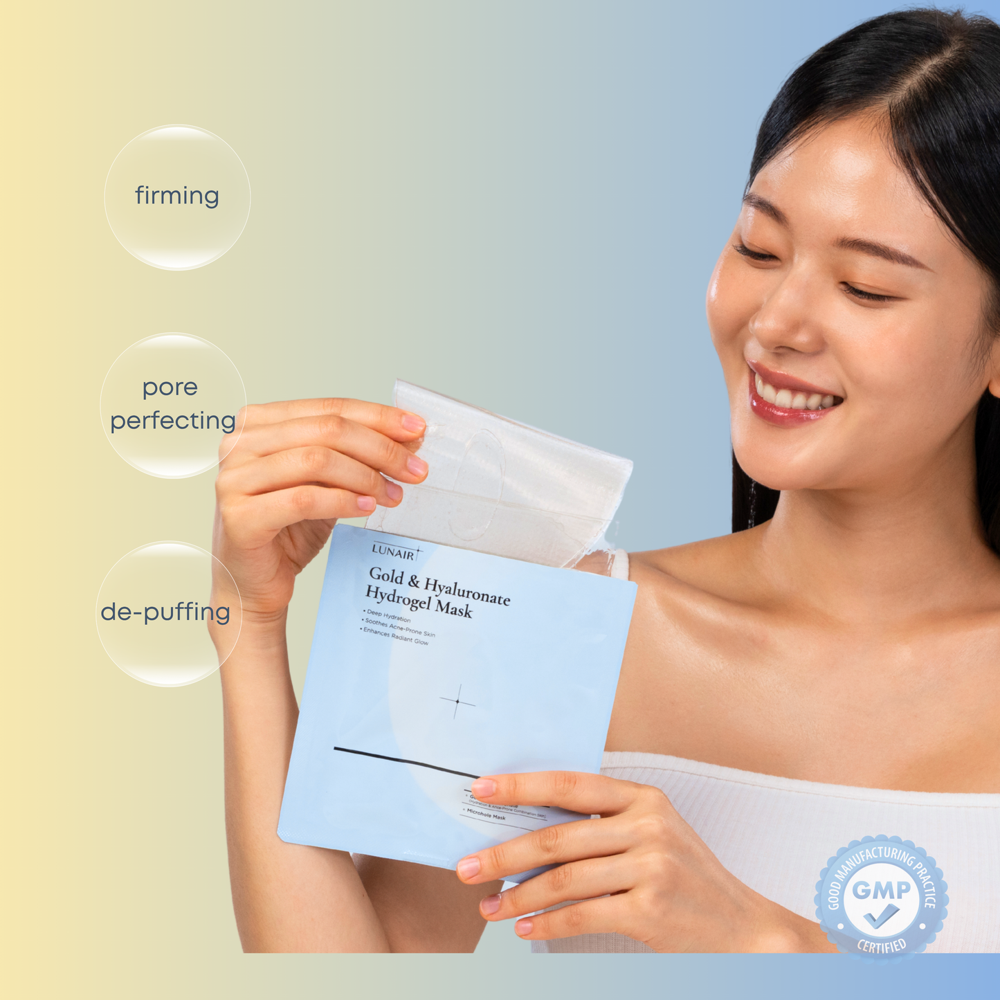 Gold & Hyaluronate Hydrogel Mask