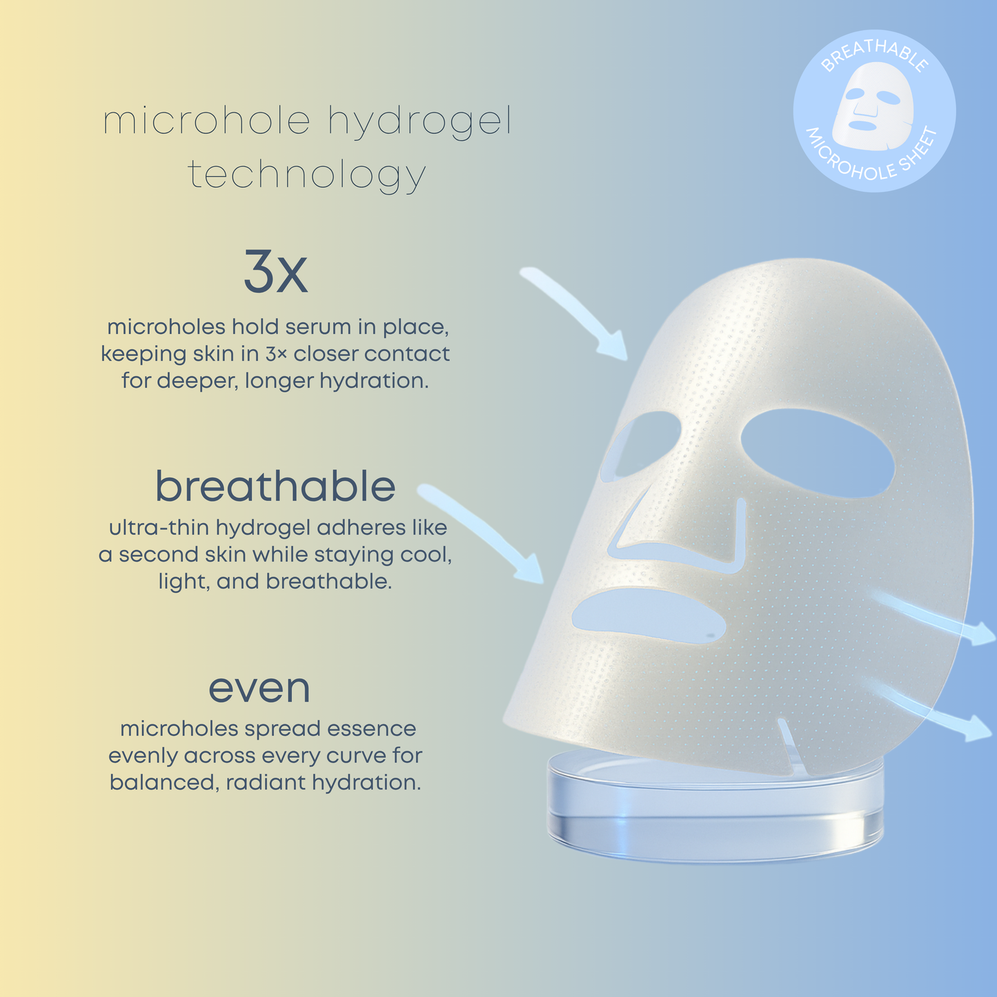 Gold & Hyaluronate Hydrogel Mask