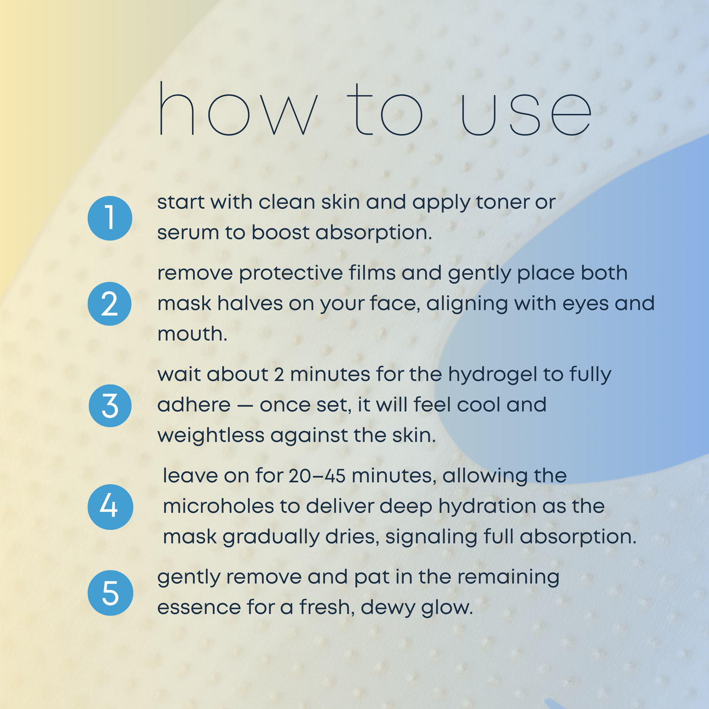 Gold & Hyaluronate Hydrogel Mask